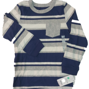 Buzo Azul y Gris a Rayas